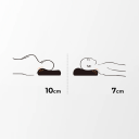 Opblaasbaar ergonomisch kampeerkussen 13,5 x 8,6 cm Lichtgewicht reiskussen 160 g Opvouwbare hoofdsteun voor kamperen en wandelen 2