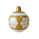 Opblaasbare Kerstbal 48 x 65 cm Reusachtige buitendecoratie met sneeuwvlokmotief Hangdecoratie voor Kerstfeest 1