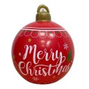 Opblaasbare Kerstbal 60 x 80 cm Reusachtige buitendecoratie met klassieke wintermotieven Hangdecoratie voor kerstfeest 1