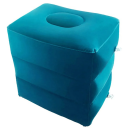 Opblaasbare kindervoetsteun van PVC voor in het vliegtuig 30x38x40 cm Verstelbare hoogte 3 delen Reisvoetsteun Comfort op lange vluchten 5
