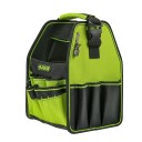 Open Tool Bag 34 x 22 x 20 cm Water-Resistant with Reinforced Base 23 Pockets Adjustable Strap Organiser 10