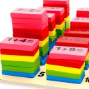 Opetusmatematiikkataulukko numeroilla 3