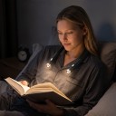 Oplaadbare LED lamp voor om de nek met flexibele metalen kern 2 lichtkoppen 3 lichtkleuren 3 helderheidsniveaus 800 mAh Voor lezen, breien 4