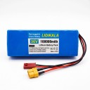 Oplaadbare lithium-ion batterij voor elektrische scooter LIDIKALA 36 V 10S2P Connectoren XT30 en JST Cellules 18650 186 x 66 x 38 mm Blauwe kleur 2