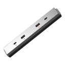 Oplaadstation voor Tesla Model Y Juniper 2025-2026 en Model 3 Highland 2024-2026 4 Poorten USB-C en USB Tot 65 W Zilver In het middenconsole 2