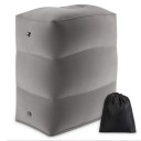 Oppustelig rejsepude Oppustelig fodstøtte Luftfodstøtte Oppustelig fodpude Blød oppustelig flypude 40 x 30 x 38 cm 4