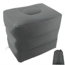 Oppustelig rejsepude Oppustelig fodstøtte Luftfodstøtte Oppustelig fodpude Blød oppustelig flypude 40 x 30 x 38 cm 6