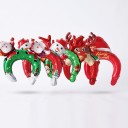 Oppustelige julehovedbånd 10 stk Ballonhovedbånd Santa snemænd rensdyr og julehatter Glædelig Jul Røde og grønne Til julefesten 5