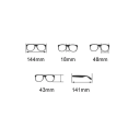 Ópticas retro ovais de plástico com filtro de luz azul Ópticas elegantes contra a fadiga ocular Estrutura transparente para trabalho no computador e leitura 2