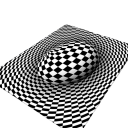 Optisk illusionstæppe 80x120 cm 1