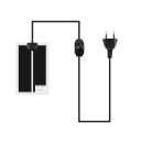 Opvarmningsmåtte til krybdyr 7W 28x 15 cm opvarmningsmåtte til dyr i terrarier med justerbar temperaturregulator 2