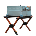 Opvouwbare campingstandaard met antislipframe 50×37,5×35 cm draagvermogen 50 kg verstelbare lengte houten voor buitengebruik 2