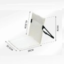 Opvouwbare campingstoel 51 x 24 cm Driehoekige stabiele constructie Oxford stof Aluminiumlegering Gevoerde rugleuning Picknickstoel 5