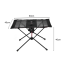 Opvouwbare draagbare kampeertafel 60 x 40 x 40 cm Lichte aluminium en polyester tafel met opbergtas voor reizen en kamperen 2