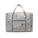 Opvouwbare reistassen met print voor vakantie en uitstapjes Met een voorvak met rits Voor de handgreep van de koffer Van nylon Afmetingen 47 x 33 x 6
