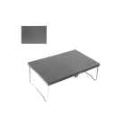 Opvouwbare ultralichte aluminium tafel 32 x 21 x 12,5 cm Draagbare campingtafel voor kamperen, wandelen, picknicken met opbergtas 1