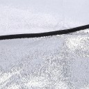Opvouwbare zilveren autostuurhoes 49x45 cm Dubbele laag tegen UV-straling Zonbescherming met parelkatoenen vulling 3