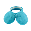 Opvouwbare zomerpet van stro voor dames, 54-58 cm, brede rand met strik, UV-bescherming, strandhoed zonder bovenkant, lente, zomer, volwassenen 15