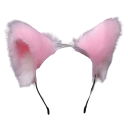 Orecchie di gatto su cerchietto Orecchie di gatto in peluche su cerchietto Accessorio per cosplay Cerchietti da ragazza per Halloween 1