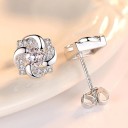 Orecchini a bottone da donna con zirconi H807 5