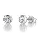 Orecchini a bottone da donna con zirconia H862 12