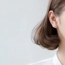 Orecchini a bottone da donna con zirconio G1197 3