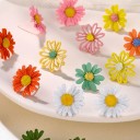 Orecchini a bottone da donna fiori G979 1