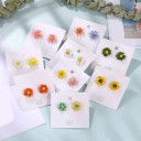 Orecchini a bottone da donna fiori G979 2