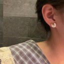 Orecchini a bottone da donna G1342 1