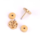 Orecchini a bottone da donna G1480 2