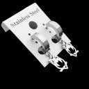 Orecchini a cerchio con pendente G2496 24