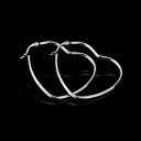 Orecchini a cerchio da donna a forma di cuore G904 2