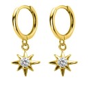 Orecchini a cerchio da donna con pendente A1698 5