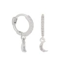 Orecchini a cerchio da donna con pendente 3