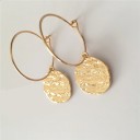 Orecchini a cerchio da donna con pendente G148 2