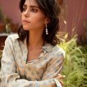 Orecchini a cerchio da donna con perle G423 6