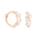 Orecchini a cerchio da donna con pietre R25 4