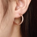 Orecchini a cerchio da donna G796 4