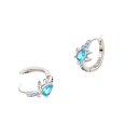 Orecchini a cerchio da donna in argento sterlingo 925 Gioielli eleganti e delicati per feste e uso quotidiano Design originale per donne 3