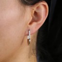 Orecchini a pendente a forma di cuore con chiusura 4