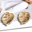 Orecchini a pendente da donna a forma di foglia G1075 2