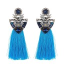 Orecchini a pendente da donna con frange G858 5