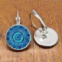 Orecchini a pendente da donna con mandala 1