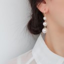 Orecchini a pendente da donna con perle G1113 4