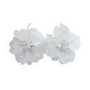 Orecchini a pendente da donna fiori G1041 1