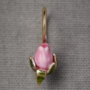 Orecchini a pendente da donna fiori G773 2