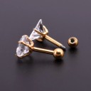 Orecchini a perno da donna con zirconia G1335 4