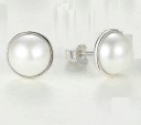 Orecchini a perno da donna perle R117 3