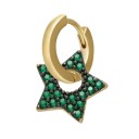 Orecchini circolari da donna con pendente 10