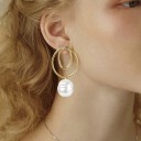 Orecchini da donna con perle G857 3